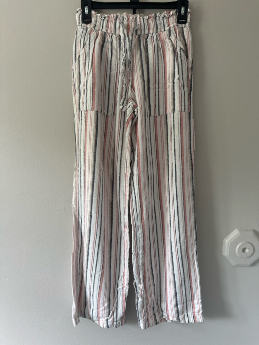 Wide-Leg Striped Beach Pants - White & Multi - Picture 2 of 5